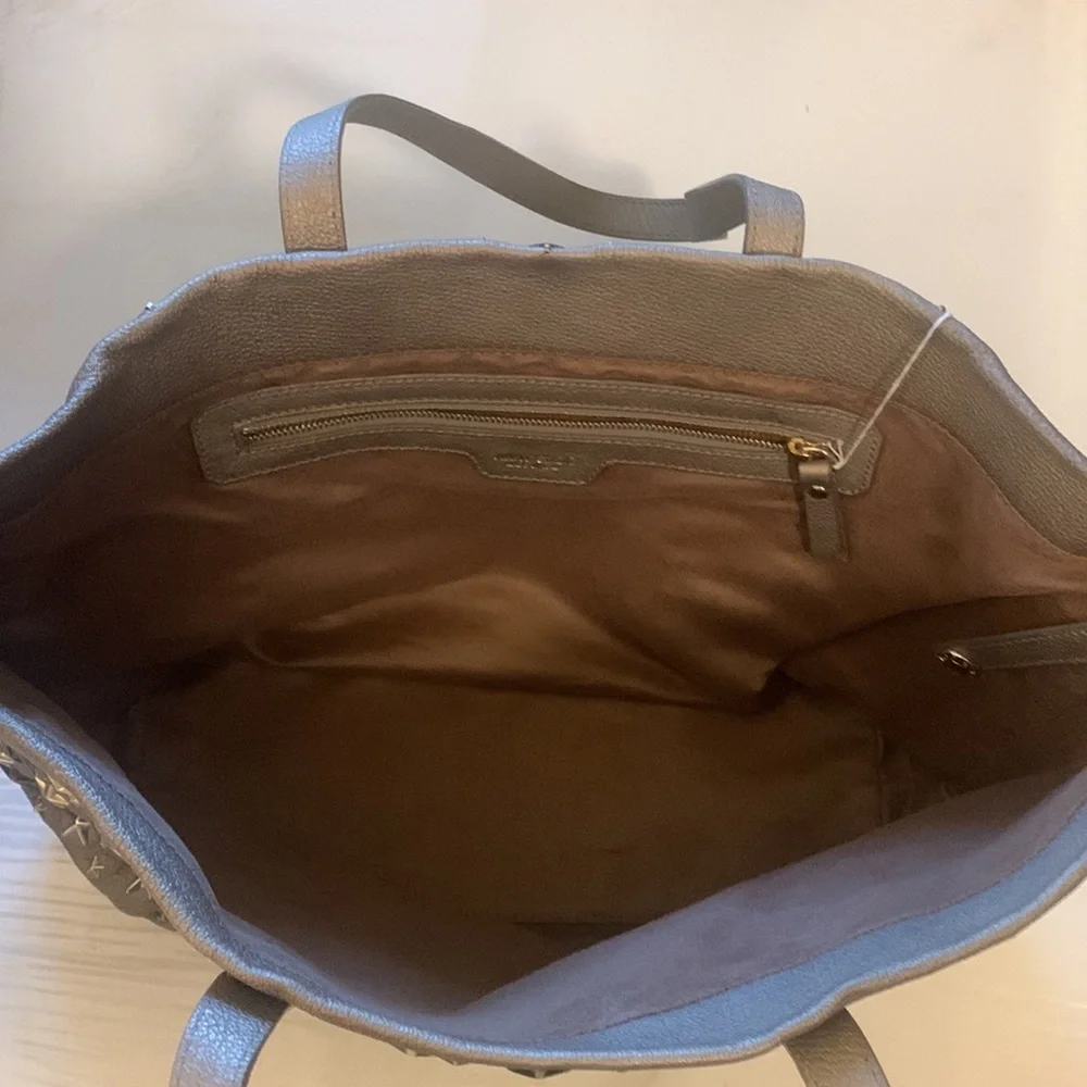 Jimmy Choo tote shoulder bag leather and stars in metal